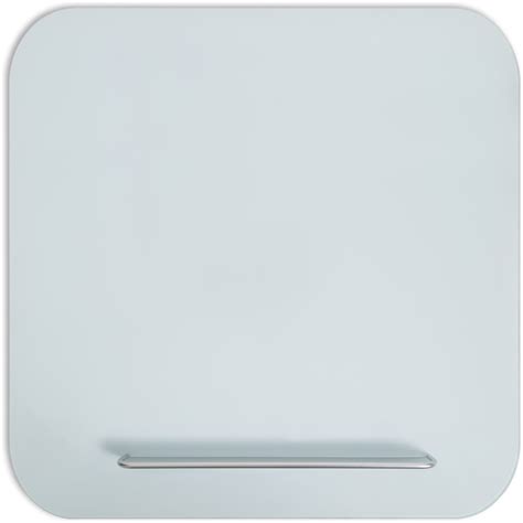 U Brands Magnetic White Glass Dry Erase Board 36 X 36 36 3 Ft Width X 36 3 Ft Height