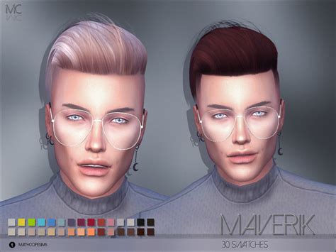 The Sims Resource Mathcope Maverik Hair