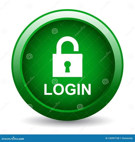 Login Icon Button Stock Illustration Illustration Of Graphic 126997728