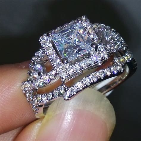 Sometimes it's the littlest thing of all: Victoria Wieck Dazzling Topaz Simulated Diamond 925 Silver ...