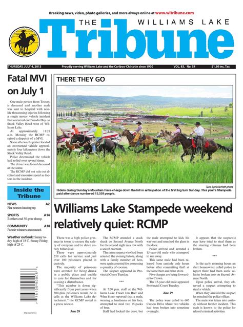 Williams Lake Tribune July 04 2013 By Black Press Media Group Issuu