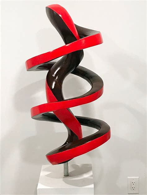 Eric Pesso Spiral3 Green Large Maple Sculpture For Sale At 1stdibs