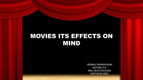 Movies Its Effects On Mindpptx