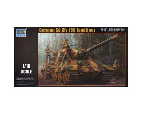 Trumpeter Scale Models 923 116 German Sdkfz 186 Jagdtiger Tank Tsm923
