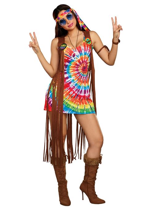 Hippie Hottie Women S Tie Dye Costume
