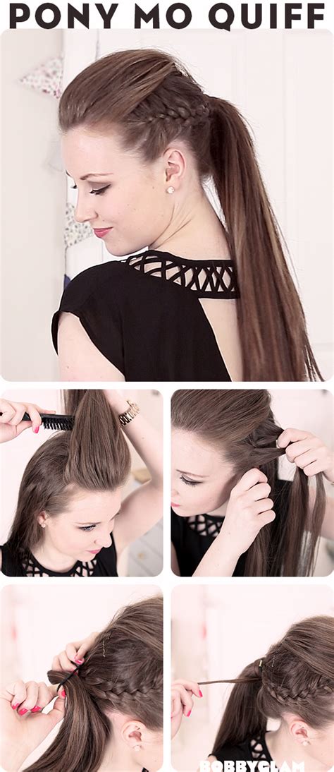 Mohawk Quiff Ponytail Hair Tutorial | hairstyles tutorial