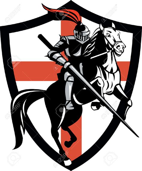 Knight On Horse Clipart Black And White Clipground