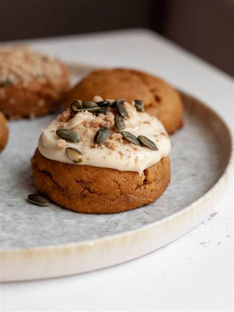 Gluten Free Pumpkin Cookies With Cream Cheese Frosting The Gluten