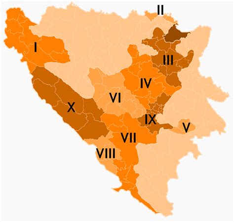 Organización Territorial De La Federación De Bosnia Y Herzegovina