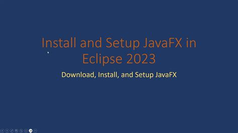 Install And Setup JavaFX 20 In Eclipse YouTube