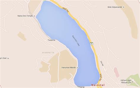 Map Of Nainital