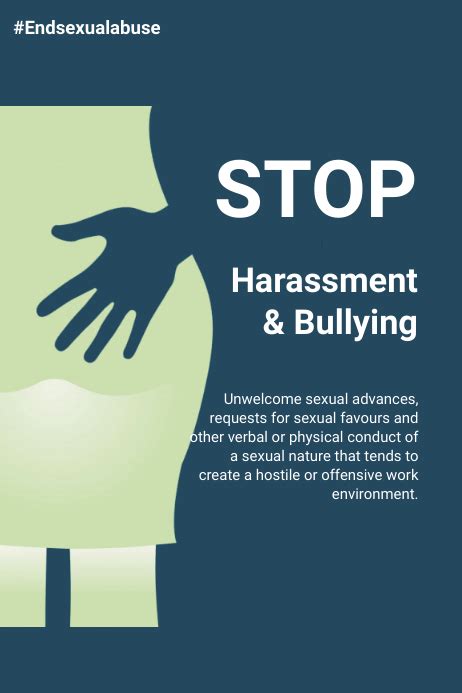 Sexual Harassment Awareness Flyer Template Postermywall