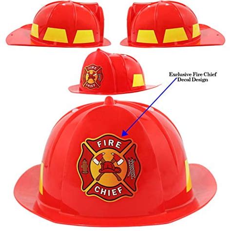 Buy Kids Firefighter Hat Fire Chief Helmet For Kids Childrens
