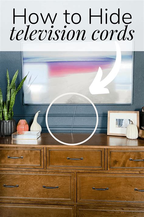Tips And Tricks For Hiding Your Television Cords Its Quick And Easy