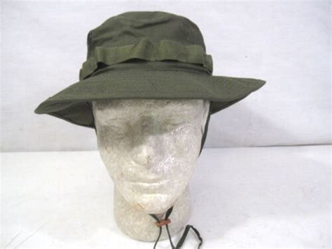 Vietnam Us Army Og 107 Green Ripstop Jungle Boonie Hat 1969 Mint