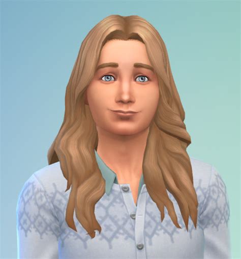 Long Wavy Parted Gender Conversion By Bloodredtoe At Mod The Sims