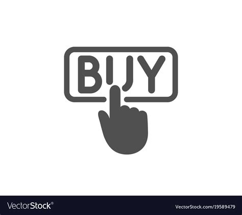 Click To Buy Simple Icon Online Shopping Sign Vector Image