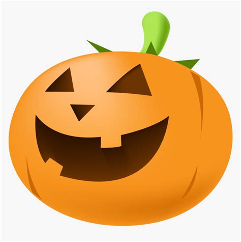 Pumpkin Clip Simple Cartoon Halloween Jack O Lantern Hd Png Download