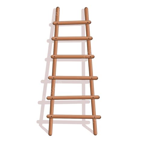 Ladder White Transparent Ladder Wooden Ladder Ladder Material Hand