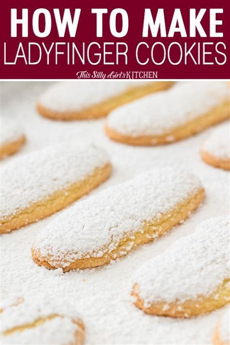 It is made of ladyfingers (savoiardi) dipped in coffee, layered with a whipped mixture of eggs, sugar, and mascarpone cheese, flavoured with cocoa. How to Make Lady Fingers Cookies - This Silly Girl's Kitchen | Recipe | Lady finger cookies ...
