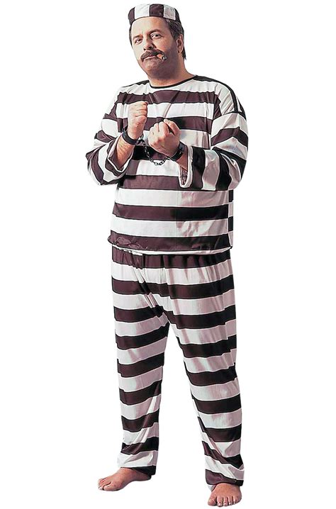 Convict Deluxe Plus Size Costume