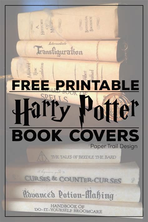 Printable Harry Potter Book Covers Printable Blank World