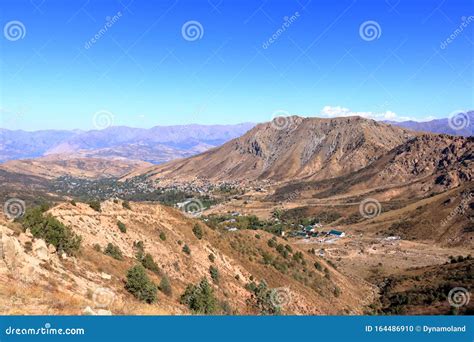 Scenic Landscape Of Tian Shan Mountain Range Near Chimgan In Uzbekistan
