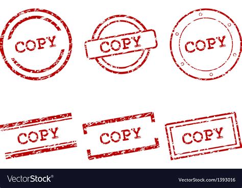 Copy Stamps Royalty Free Vector Image Vectorstock