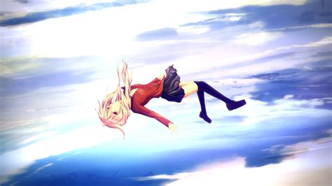 Anime Girl Falling From The Sky