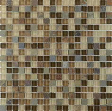 Stone Glass Mosaic Tilessmoky Mountain Square Tiles With