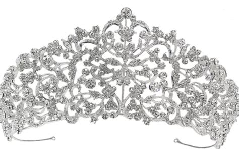2 12 Tall Silver Gold Or Rose Gold Scroll Wedding And Quince Tiara