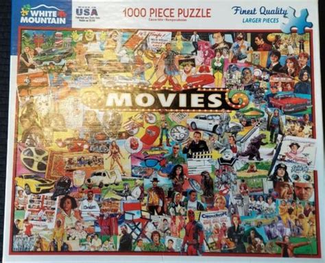 White Mountain 1338 Classic Movies Puzzle 1000 Pieces Ebay