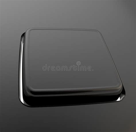 Separated Keyboard Button Made Of Black Plastic Stock Illustration