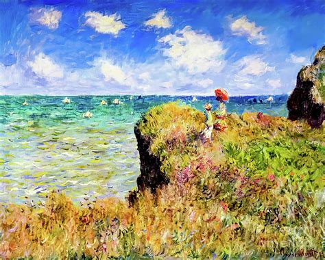 Cliff Walk At Pourville By Claude Monet 1882 Painting By Claude Monet