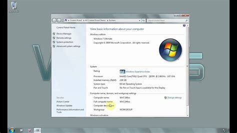 Windows 7 Ultimate 64 Bit How To Change Computer Description
