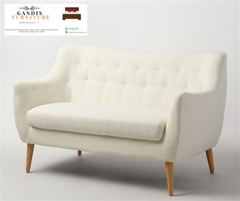 Sofa Minimalis Putih Scandinavian Furniture Sofa Rangka Jati Gandis