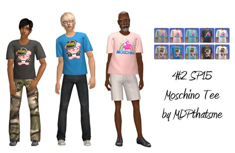 Mdpthatsme This Is For Sims 2 4t2 Sp15 Moschino Tee This Is