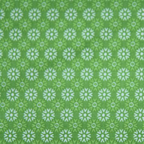 Green Patterned Fabric Rectangle