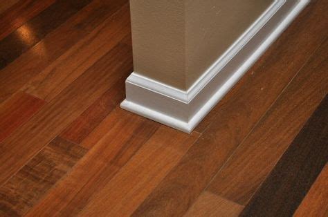 Use 6 vinyl cove base to protect the base of walls. Painting vs. Staining Quarter Round & Shoe Molding Trim ...
