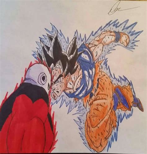 Goku Ultra Instinct Vs Jiren By Drkshdow1959 On Deviantart