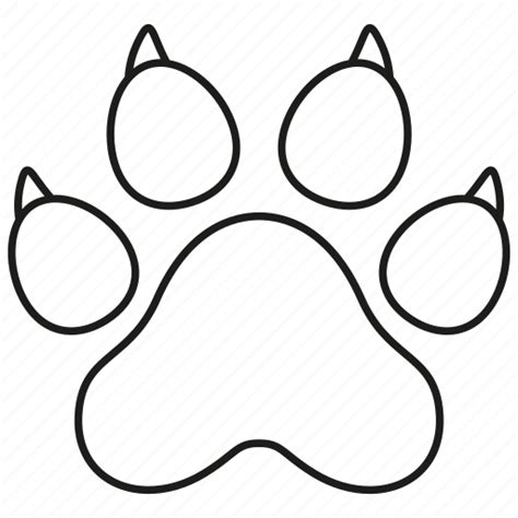 Animal Dog Paw Pet Print Icon