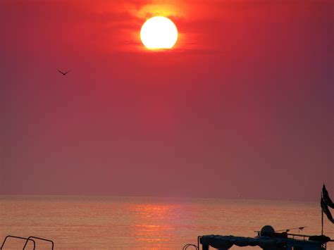 Sunset Sun Dawn Dusk Evening Stock Photo By Supernature