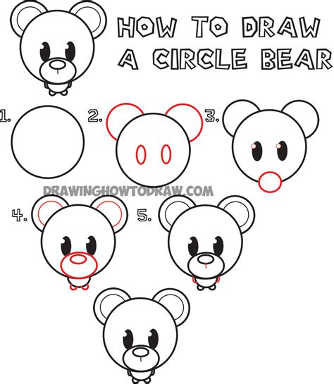 How do you draw cute puppies? Big Guide to Drawing Cute Circle Animals Easy Step by Step ...