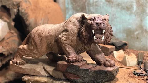 Điêu khắc con hổ gỗ hương độc đáo TUAN WOOD CARVINGS YouTube
