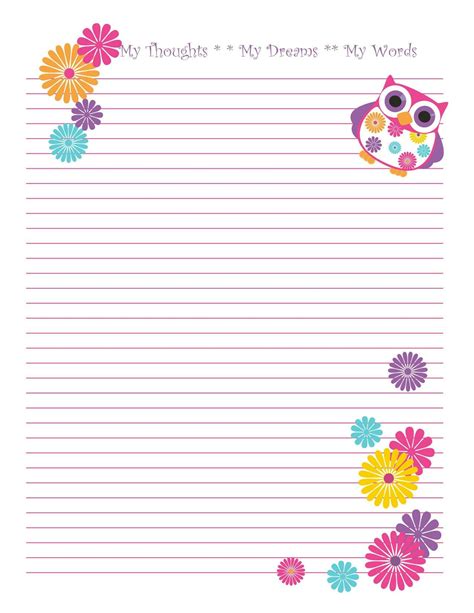 Folio Printable Lined Paper Free Printable Stationery Graph Paper