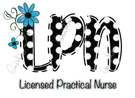 Lpn Licensed Practical Nurse Png Digital Download Etsy
