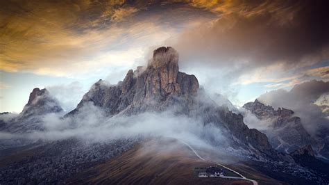 2560x1440 Resolution Dolomites Italy Fogy Mountains 1440p Resolution