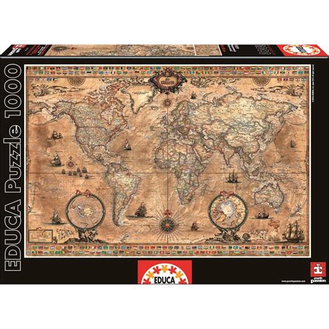 Koop Educa Puzzle 1000 Antique World Map 015159