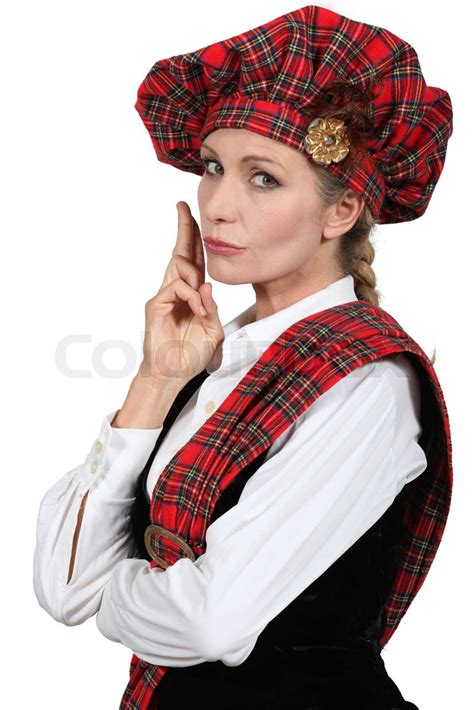 Scottish Woman Stock Image Colourbox
