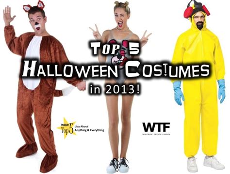Top 5 Most Popular Halloween Costumes In 2013